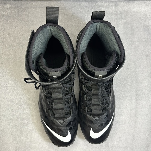 🔥🔥🔥Nike Force Savage Shark 2 Black Football Lineman Cleats Men’s Size: 12.5🔥🔥🔥 - Picture 6 of 11